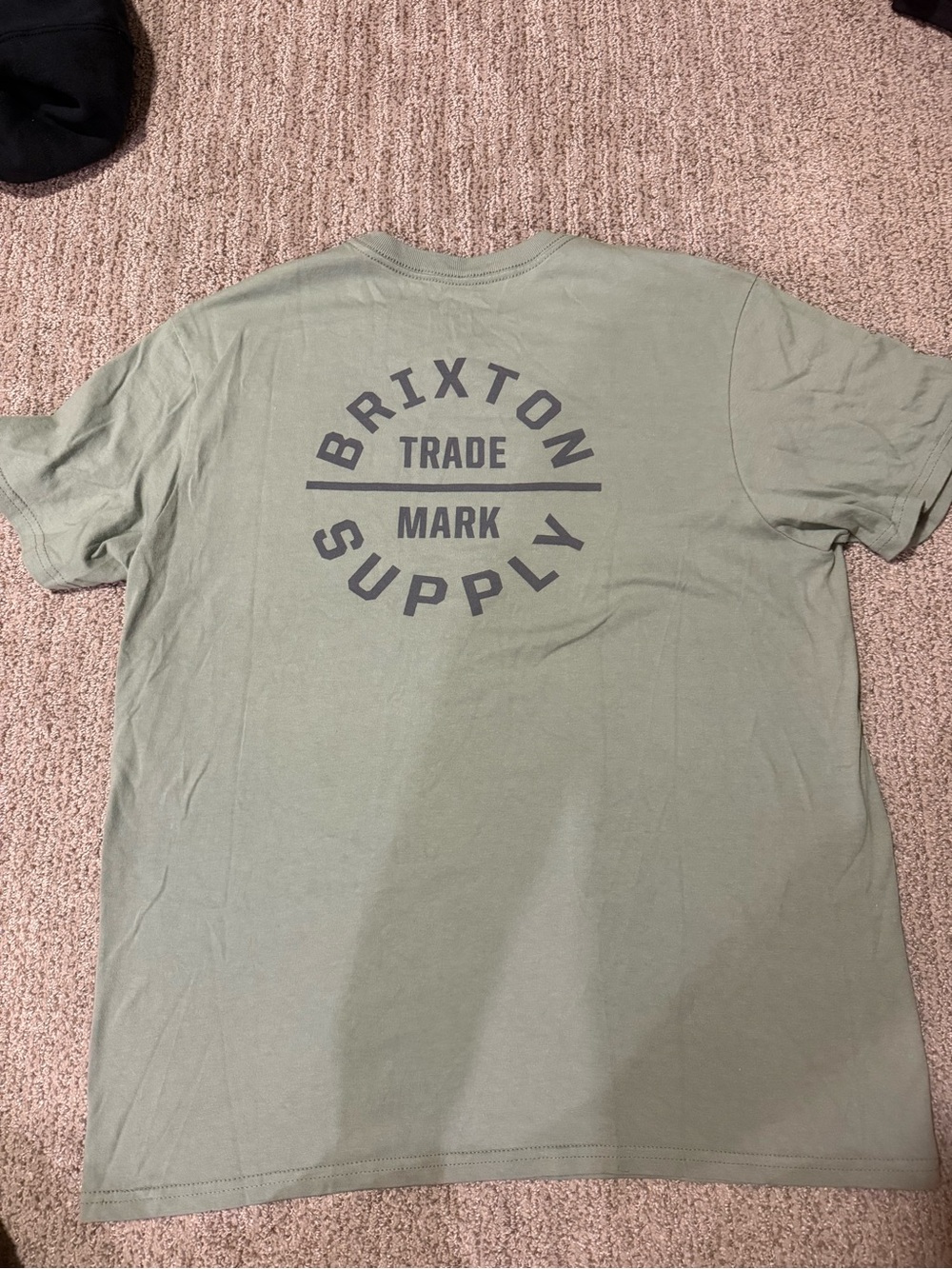Brixton Men’s Sage Green Logo T-Shirt